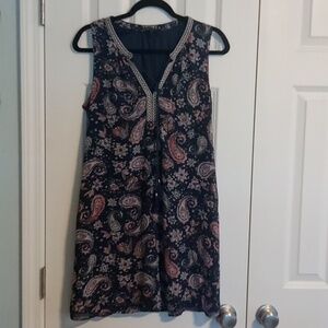 Signature Studio Navy and Pink Mini Dress